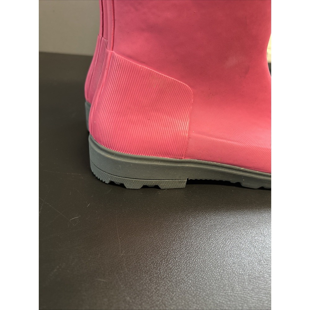 Bogs Holly Jr Girls 6 Mid Rain Boots Pink Round Toe Pull On Waterproof School - Picture 7 of 16